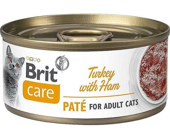 BRIT CARE TURKEY WITH HAM PATE - WET CAT FOOD - 70G
