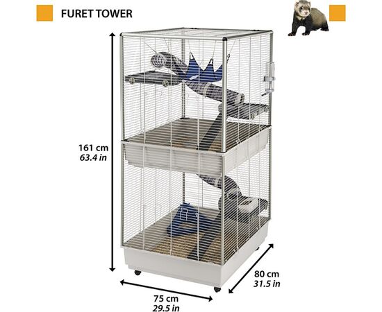 FERPLAST FURET TOWER - CAGE