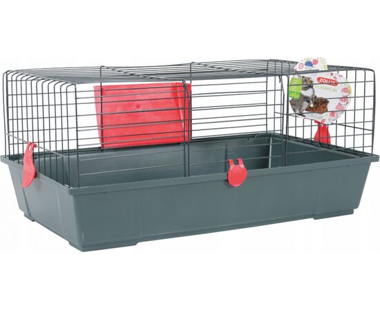 ZOLUX CAGE FOR LARGE RODENTS CLASSIC 80 CM GREY/RED