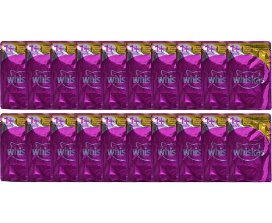 WHISKAS POULTRY FEASTS IN JELLY - WET CAT FOOD - 80X85 G