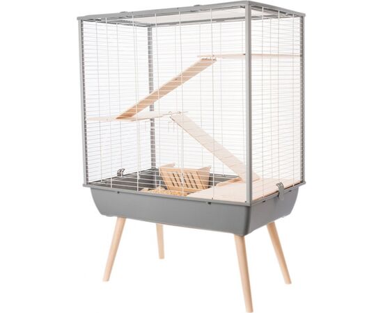 ZOLUX CAGE NEO COZY LARGE RODENTS H80, GREY COLOR