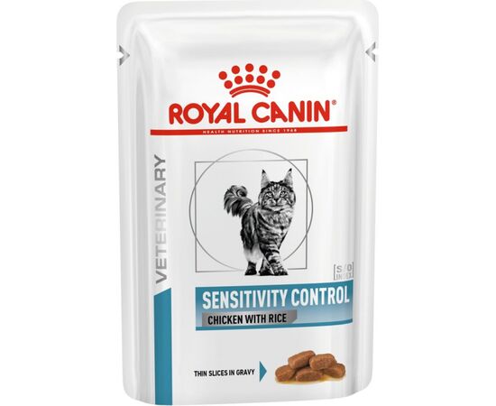 ROYAL CANIN SENSITIVITY CONTROL WET CAT FOOD CHUNKS IN SAUCE CHICKEN WITH RICE 12X85 G