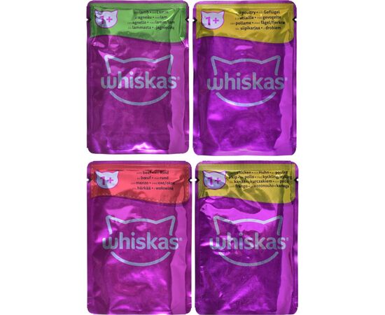 WHISKAS CLASSIC MEALS IN SAUCE - WET CAT FOOD - 80X85 G