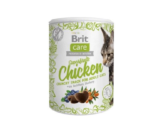 BRIT CARE CAT SNACK SUPERFRUITS CHICKEN - CAT TREAT - 100 G