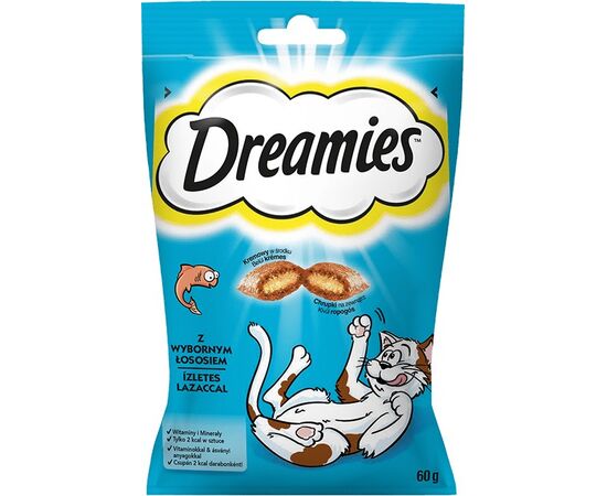 DREAMIES 4008429037962 DOG / CAT TREAT SNACKS SALMON 60 G