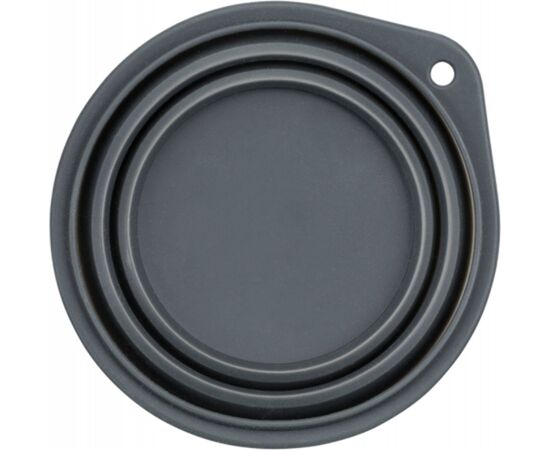 TRIXIE TX-25013 TRAVEL BOWL, SILICONE, FOLDABLE 2 L/22 CM DIAMETER