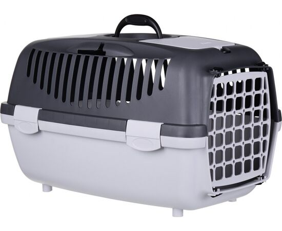 ZOLUX TRANSPORTER GULLIVER 2 Z PLASTIKOWYMI DRZWICZKAMI JASNOSZARY/CIEMNOSZARY