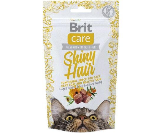 BRIT CARE CAT SNACK SHINY HAIR - CAT TREAT - 50 G