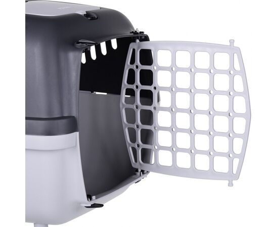 ZOLUX TRANSPORTER GULLIVER 2 Z PLASTIKOWYMI DRZWICZKAMI JASNOSZARY/CIEMNOSZARY