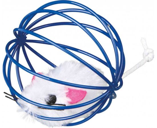 TRIXIE MOUSE IN A WIRE BALL