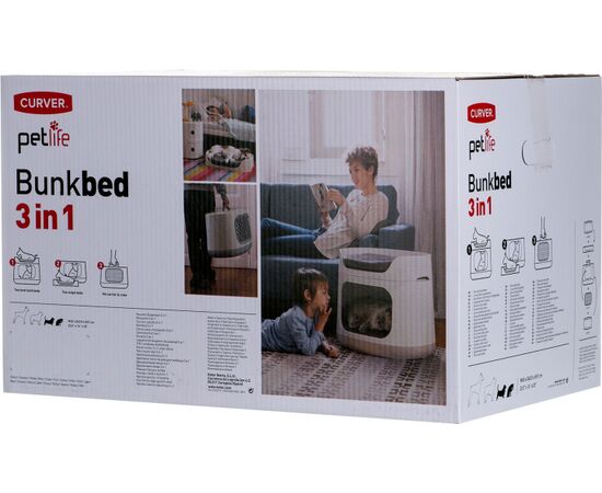 CURVER PETLIFE BUNK BED 3IN1 - PET BED / CARRIER