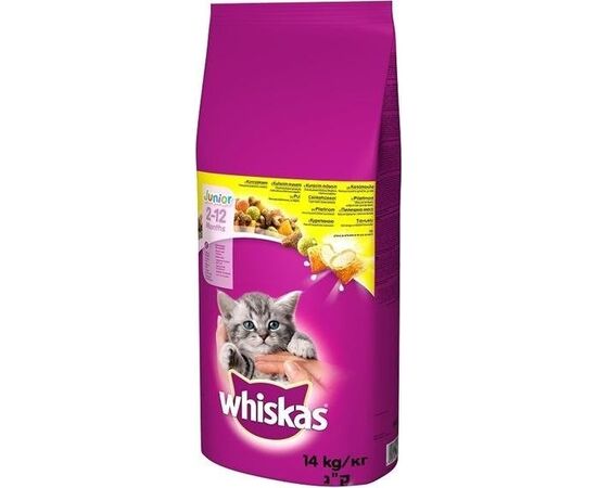 WHISKAS JUNIOR WITH CHICKEN - DRY CAT FOOD - 14KG