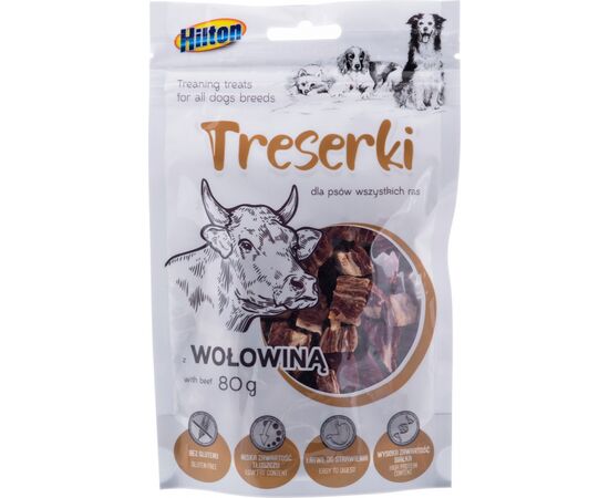 HILTON TREANING TREATS BEEF - DOG TREAT - 80G