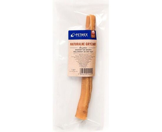 PETMEX MASTICABLE PARA PERROS PETMEX ROLLO DE CROQUETA DE CUERO 25CM 1PC
