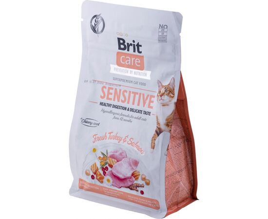 BRIT CARE GRAIN-FREE SENSITIVE TURKEY&SALMON - DRY CAT FOOD - 400 G