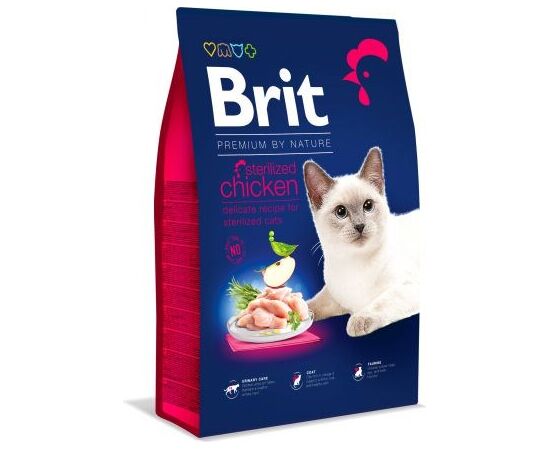 BRIT PREMIUM BY NATURE STERILIZED DRY CAT FOOD CHICKEN 1,5 KG