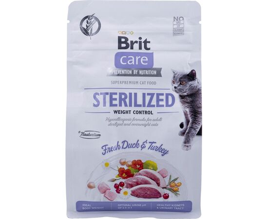 BRIT CARE GRAIN-FREE STERILIZED WEIGHT CONTROL  - DRY CAT FOOD - 400 G