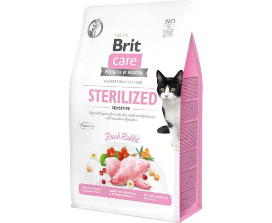 BRIT CARE GRAIN-FREE STERILIZED SENSITIVE - DRY CAT FOOD - 2 KG