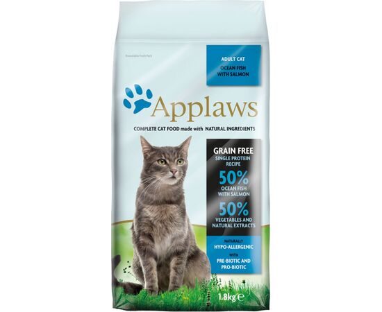 APPLAWS 5060122497312 CATS DRY FOOD 6 KG ADULT FISH