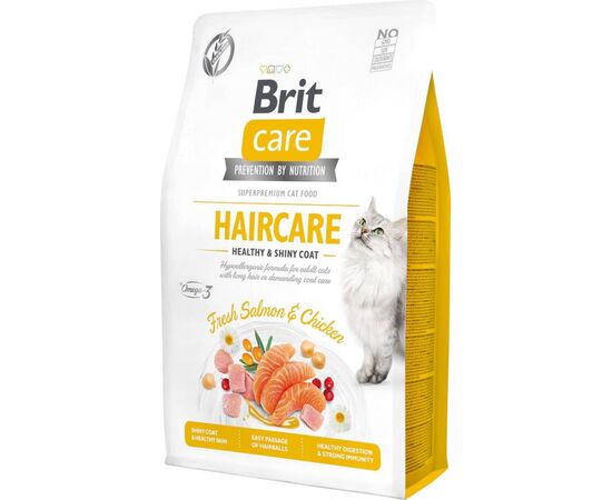 BRIT CARE CAT GRAIN-FREE HAIRCARE - DRY CAT FOOD - 2 KG