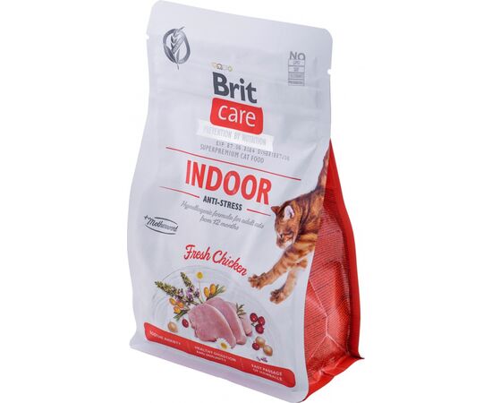 BRIT CARE GRAIN-FREE ADULT INDOOR ANTI-STRESS - DRY CAT FOOD - 400 G