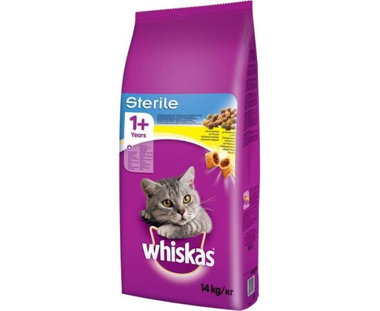 WHISKAS ?WHISKAS STERILE CATS DRY FOOD ADULT CHICKEN 14 KG