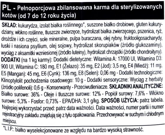 ROYAL CANIN STERILISED 7+ CATS DRY FOOD ADULT POULTRY 400 G