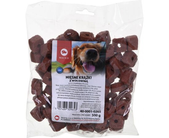 MACED MEAT DISCS WITH BEEF FOR DOG- 500 G