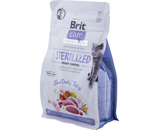 BRIT CARE GRAIN-FREE STERILIZED WEIGHT CONTROL  - DRY CAT FOOD - 400 G
