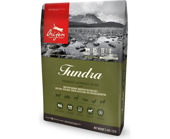 ORIJEN TUNDRA CATS DRY FOOD 5.4 KG ADULT GOAT, BOAR, DUCK
