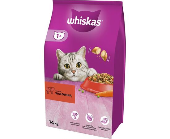 WHISKAS ‎WHISKAS 325614 DRY CAT FOOD ADULT BEEF 14 KG