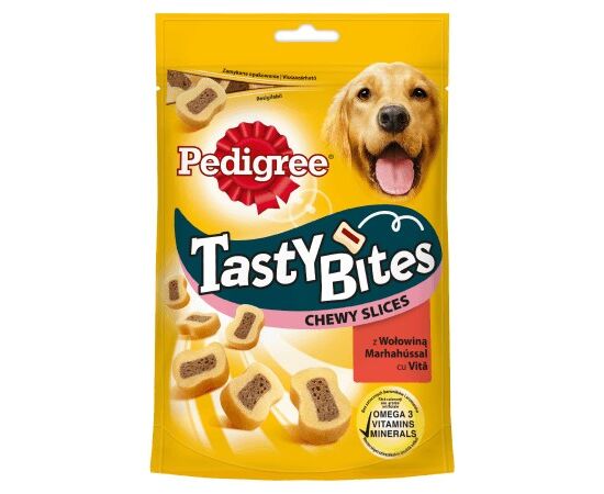 PEDIGREE TASTY BITES CHEWY SLICES 155 G ADULT BEEF
