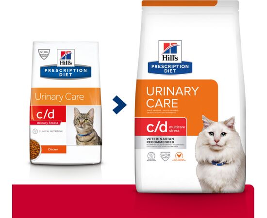 HILL'S PRESCRIPTION DIET FELINE C/D MULTICARE STRESS DRY CAT FOOD CHICKEN 1,5 KG
