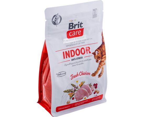 BRIT CARE GRAIN-FREE ADULT INDOOR ANTI-STRESS - DRY CAT FOOD - 400 G