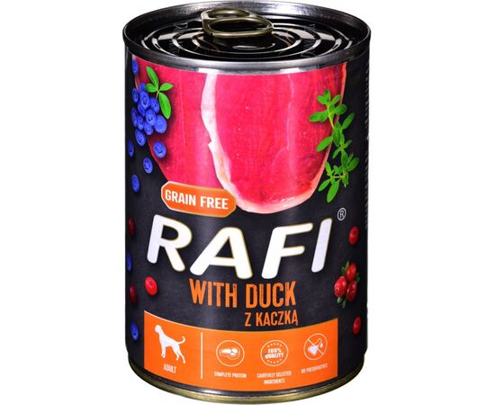 DOLINA NOTECI RAFI DUCK, BLUEBERRY, CRANBERRY - WET DOG FOOD 400 G