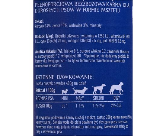 BUTCHER'S ORIGINAL TRIPE MIX RUMEN PATE - WET DOG FOOD - 400G