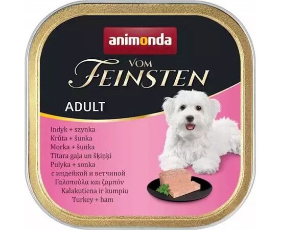 ANIMONDA VOM FEINSTEN ADULT LUNCH WET DOG FOOD TURKEY HAM 150 G