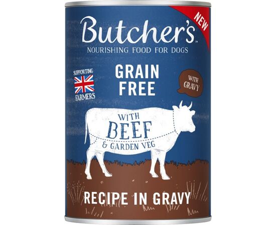 BUTCHER'S ORIGINAL RECIPE IN GRAVY BEEF - WET DOG FOOD - 400 G