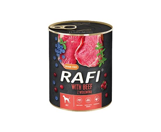 DOLINA NOTECI RAFI WET DOG FOOD WITH BEEF, BLUEBERRIES AND CRANBERRIES - 800G