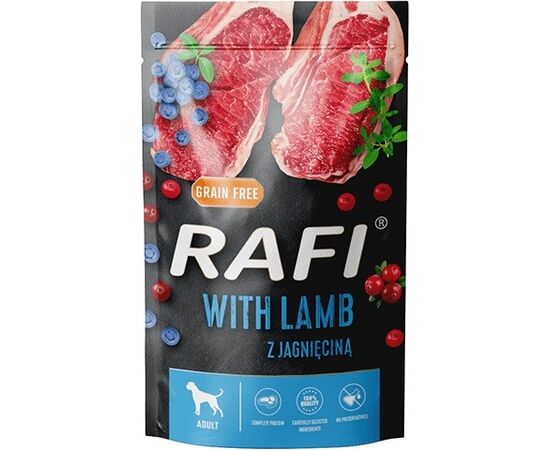 DOLINA NOTECI RAFI LAMB, BLUEBERRY, CRANBERRY - WET DOG FOOD - 500G