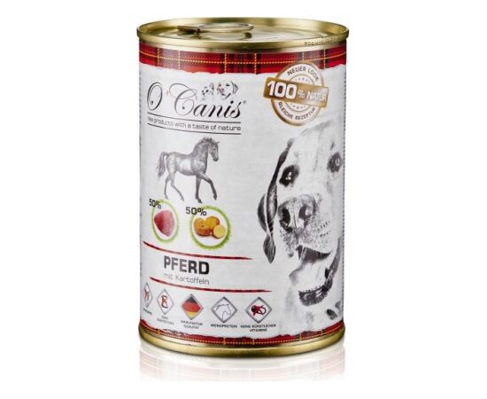 O'CANIS CANNED DOG FOOD- WET FOOD- HORSE MEAT WITH POTATO- 400 G