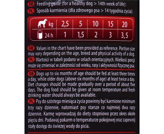 DOLINA NOTECI PIPER JUNIOR BEEF HEARTS WITH CARROT - WET DOG FOOD - 400 G