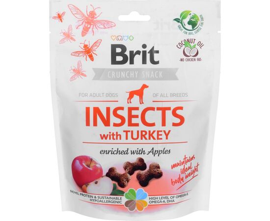 BRIT CARE DOG INSECTS&TURKEY - DOG TREAT - 200 G
