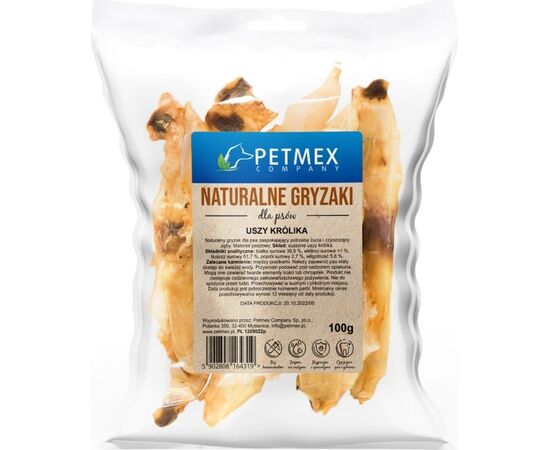 PETMEX DOG CHEW RABBIT EAR - 100G