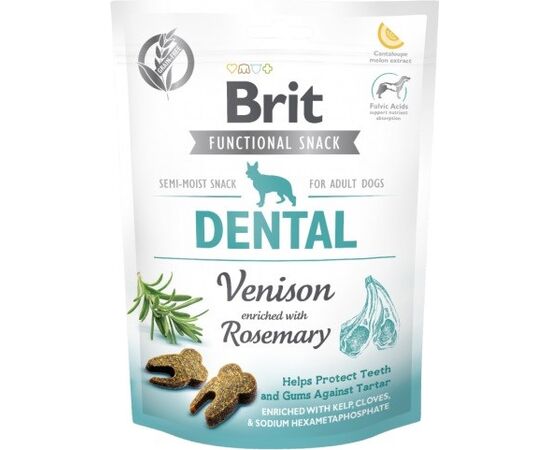 BRIT FUNCTIONAL SNACK DENTAL VENISON - DOG TREAT - 150G