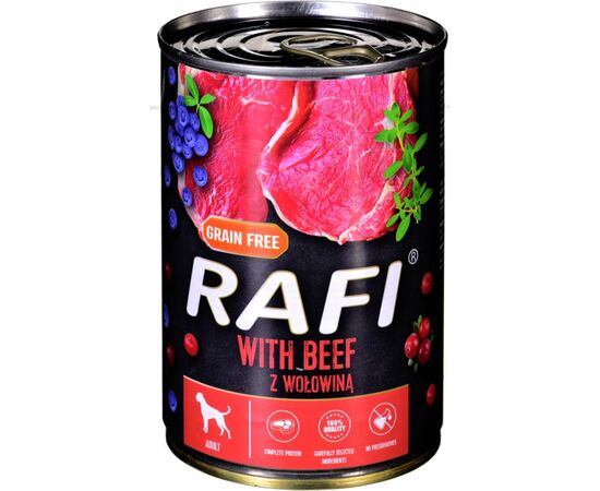DOLINA NOTECI RAFI WITH BEEF, CRANBERRY AND BLUEBERRY - WET DOG FOOD - 400G