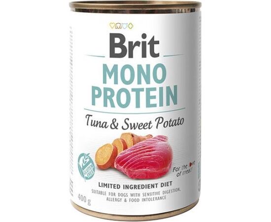 BRIT WET DOG FOOD BRIT MONO PROTEIN TUNA WITH SWEET POTATO 400 G