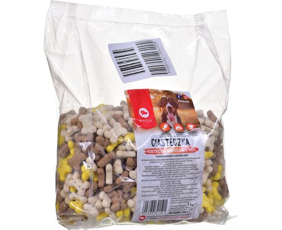 MACED BONES COOKIES VANILLA MIX - DOG TREAT - 1 KG