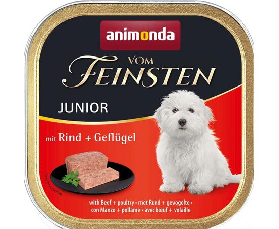 ANIMONDA VOM FEINSTEN WITH BEEF + POULTRY BEEF, POULTRY JUNIOR 150 G
