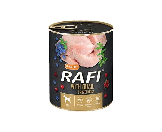 DOLINA NOTECI RAFI DOG WET FOOD WITH QUAIL, BLUEBERRIES AND CRANBERRIES - 800G